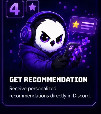 Step 4 — Get recommendation. Receive personalized recommendations directly in Discord. (Soon.)