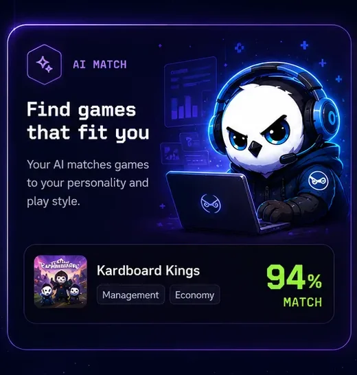 AI Match — find games that fit you. Your AI matches games to your personality and play style.