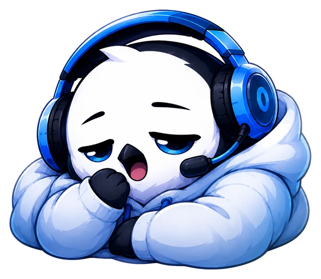 Snowbll owl sleeping peacefully