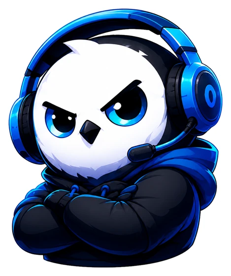 Snowbll owl with arms crossed, keeping the rules
